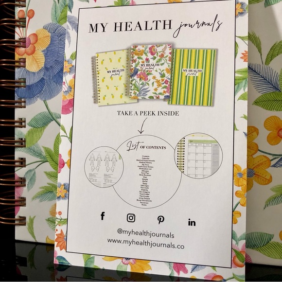 Planner Notebook “My Health Planner” Journal McLellan Shelley | Hardcover - Picture 9 of 13